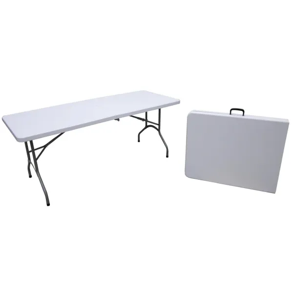 Table rectangulaire en plastique pour évènement intérieur ou extérieur à Lyon et Rhône-Alpes