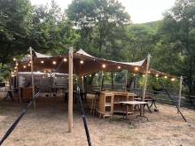 Notre zone d'activité pour ce service Tente de réception pour 50 personnes à louer : parfait pour un cocktail ou une réception professionnelle